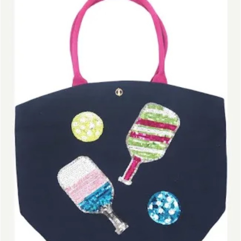 Pickle Ball Bag Tote Sequin design 
Simply Southern
New with tags